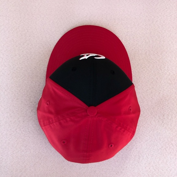 New Era 59fifty Red Black White Cincinnati Red Baseball Fitted Cap Hat 7 3/8 - Picture 7 of 12